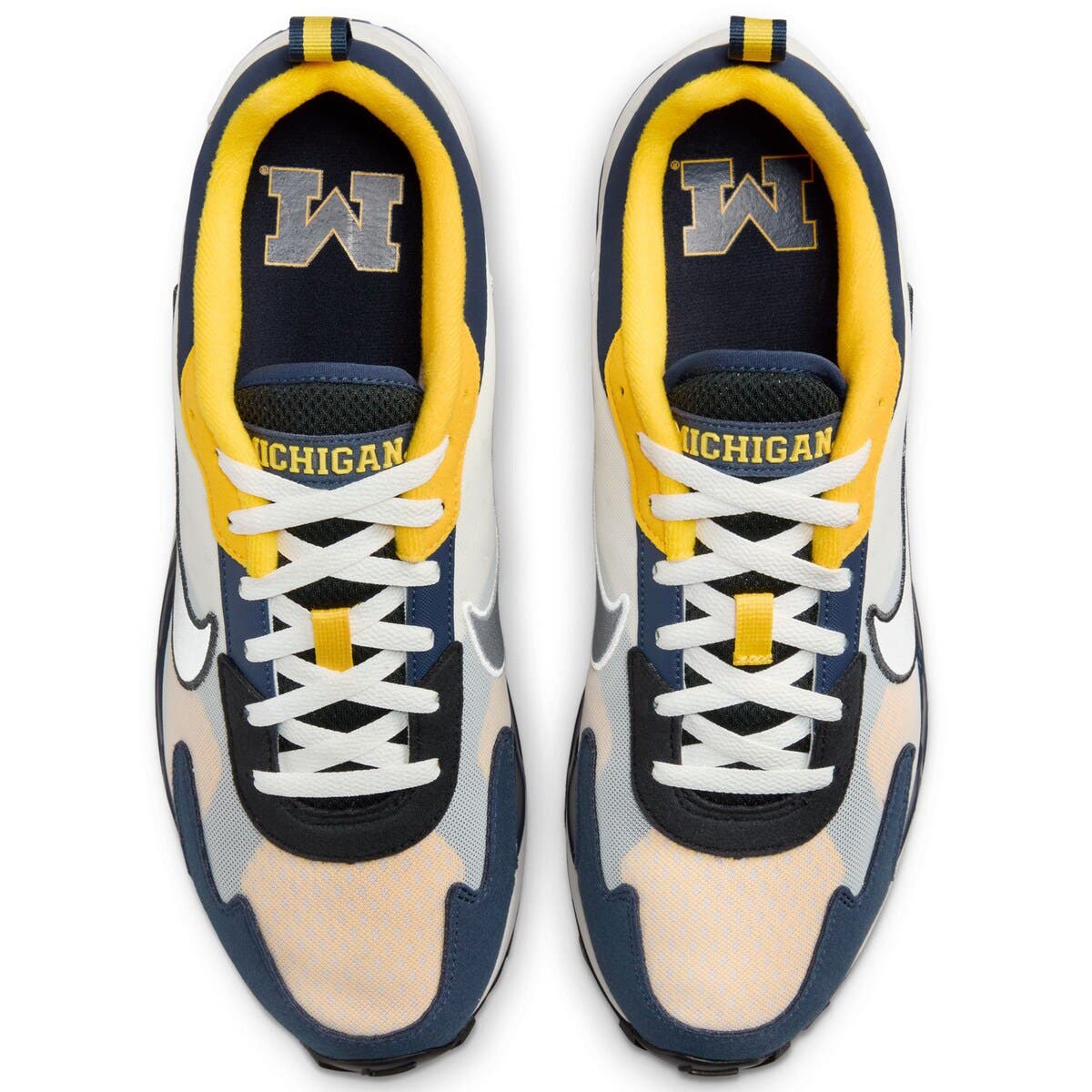 Nike Unisex Nike White Michigan Wolverines Air Max Solo Shoes, Alternate, color, 