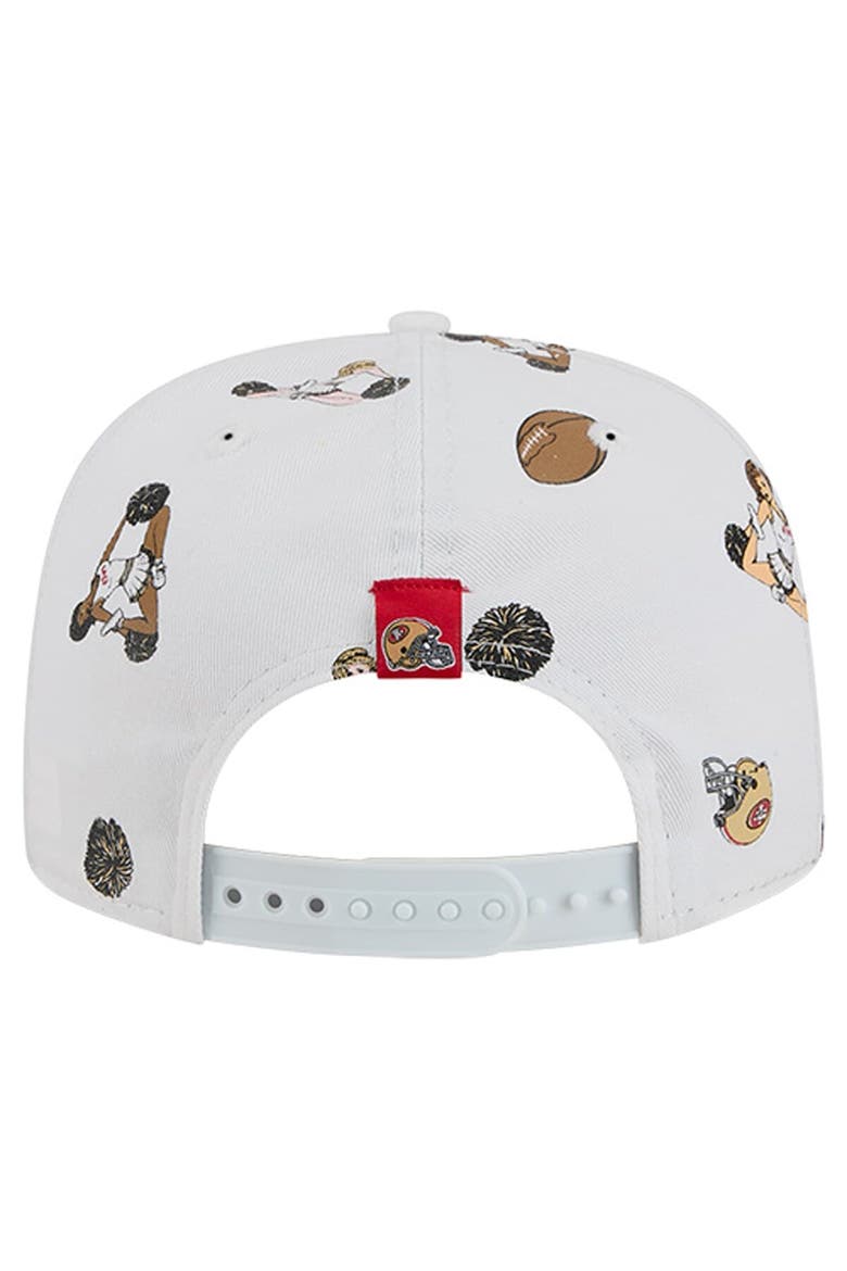 Men's New Era  White San Francisco 49ers Team Cheer 19TWENTY Snapback Hat, Alternate, color, White