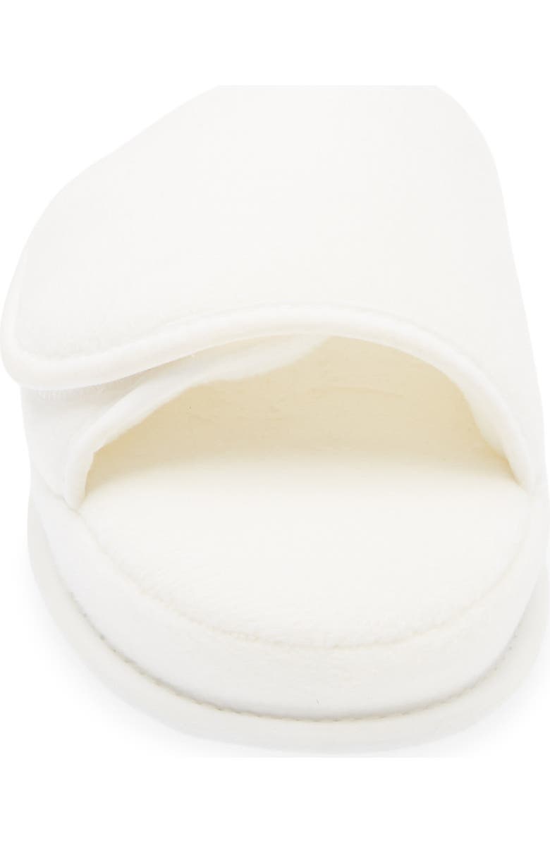 WEEZIE Gender Inclusive Adjustable Slide Slippers, Alternate, color, White