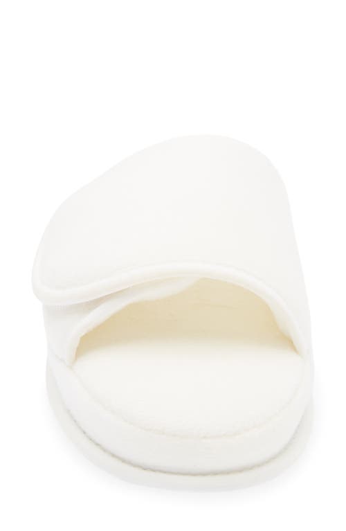 Weezie Gender Inclusive Adjustable Slide Slippers In White