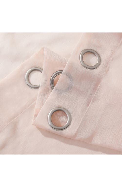 Dainty Home Set Of 2 Sheer Curtain Panels In Pink