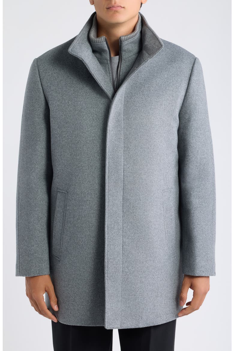 Mont Royal Insulated Wool & Cashmere Jacket with Bib, Alternate, color, LIGHT GREY