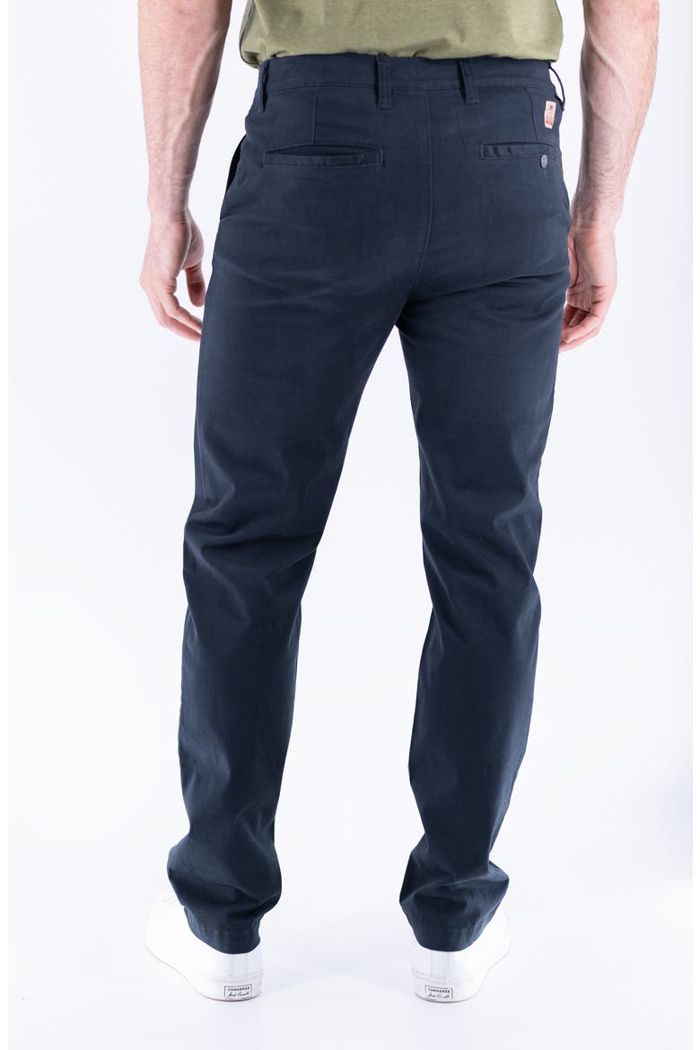 Slim Fit Flat Front Sateen Twill Chinos, Alternate, color, NAVY