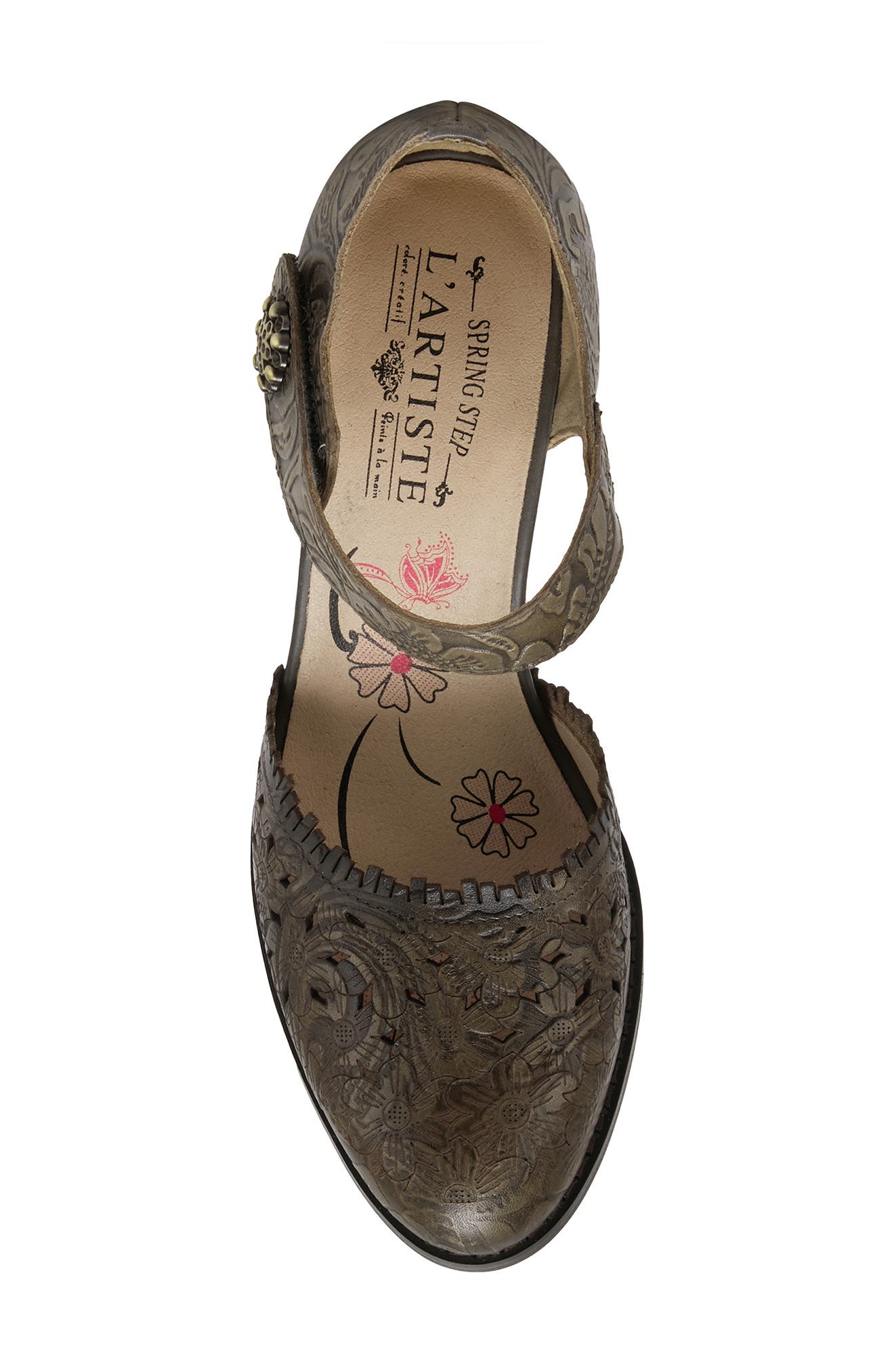 L'Artiste by Spring Step Visionary Ankle Strap Sandal, Alternate, color, Grey