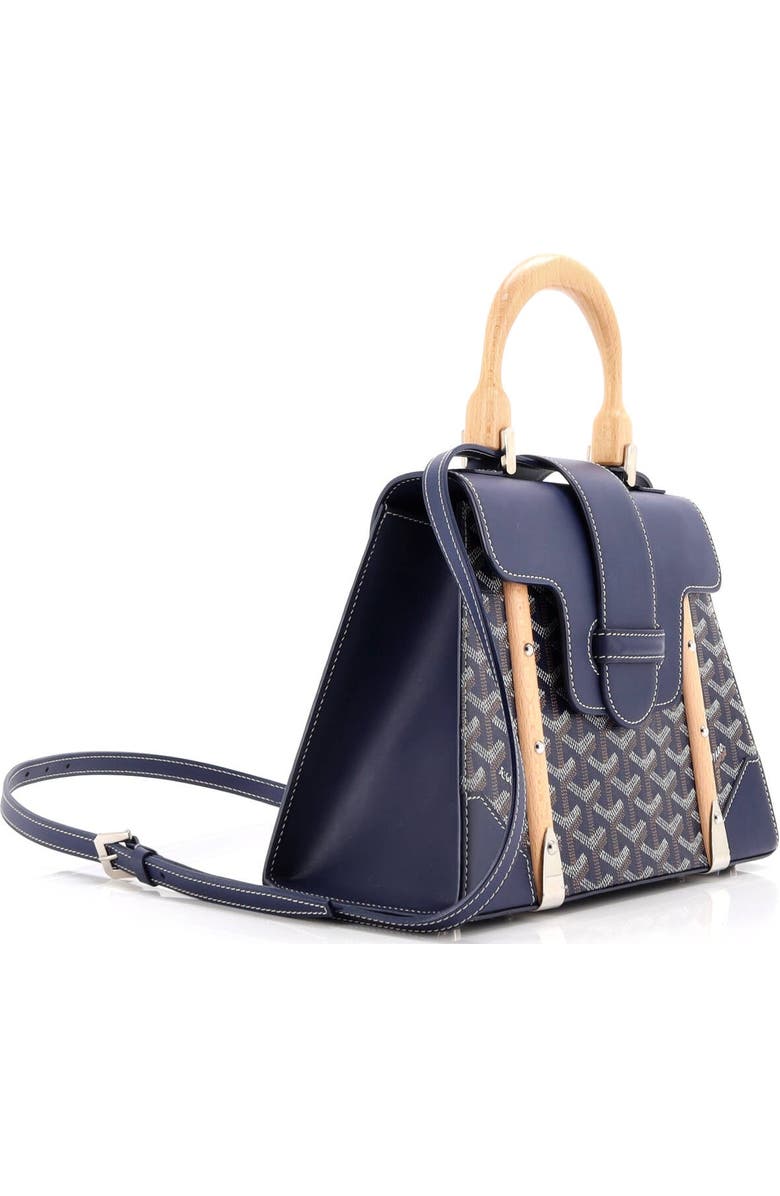 Pre-Owned Goyard Saigon Top Handle Bag Coated Canvas with Leather PM, Alternate, color,