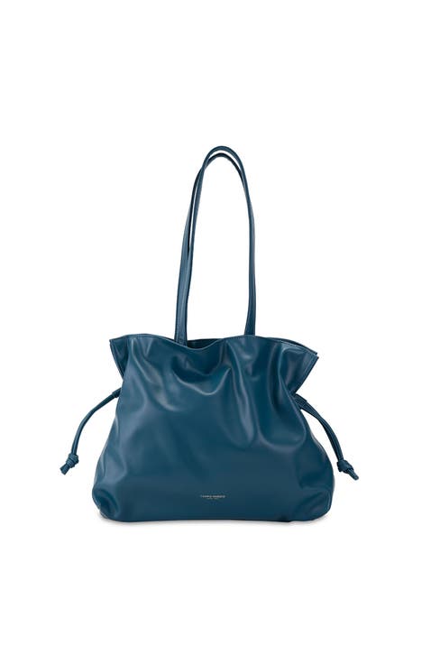 Sugar Shoulder Bag With Functional Drawstring Closure