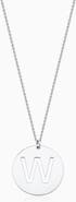 Oradina Say My Name Initial Pendant Necklace in Sterling Silver