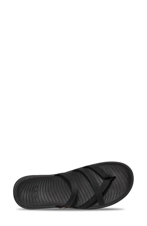 Shop Teva Tirratraveler Flip Slide Sandal In Black