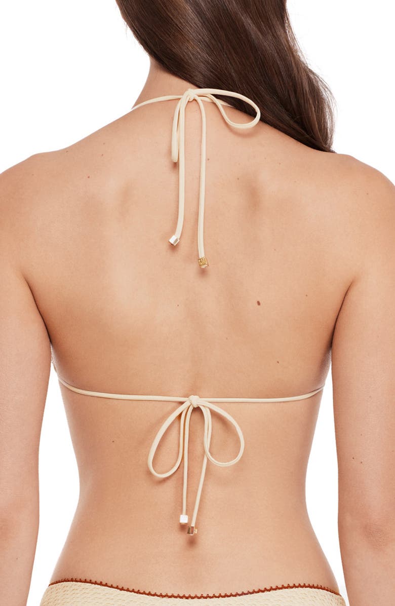 Steve Madden Triangle Bikini Top, Alternate, color, Pearl