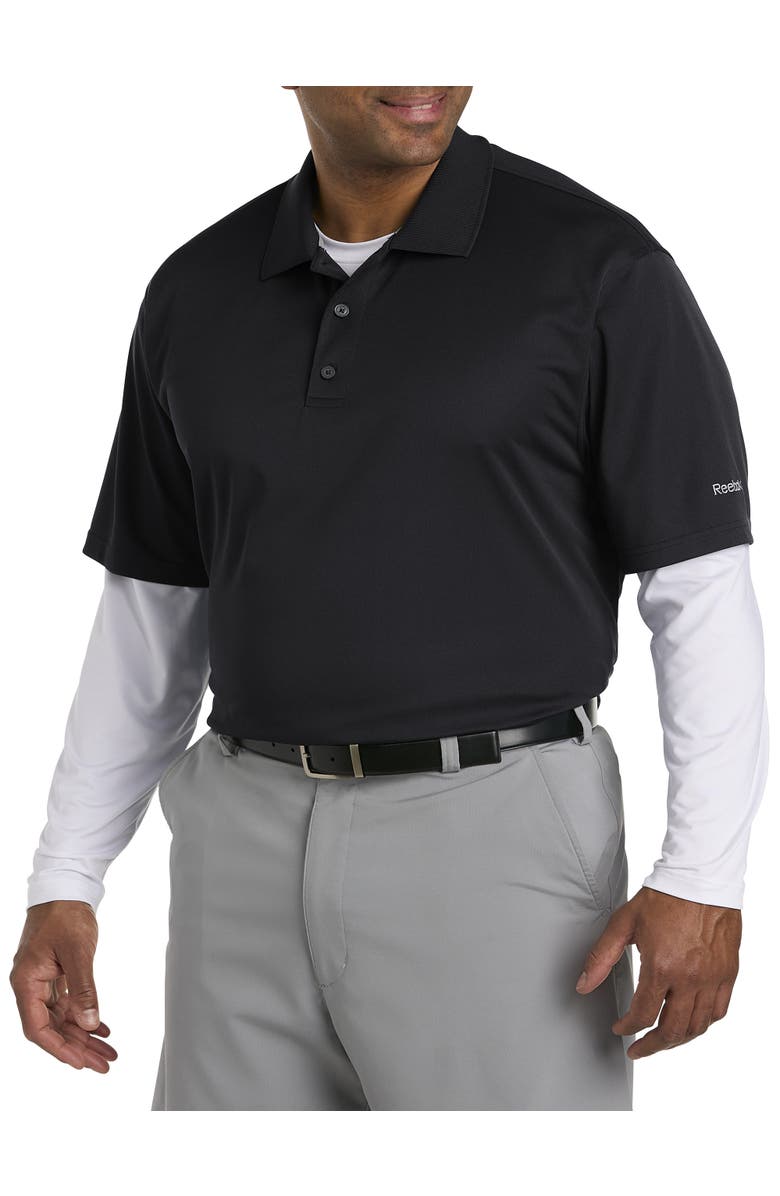 Reebok Performance Solid Polo, Alternate, color, Black