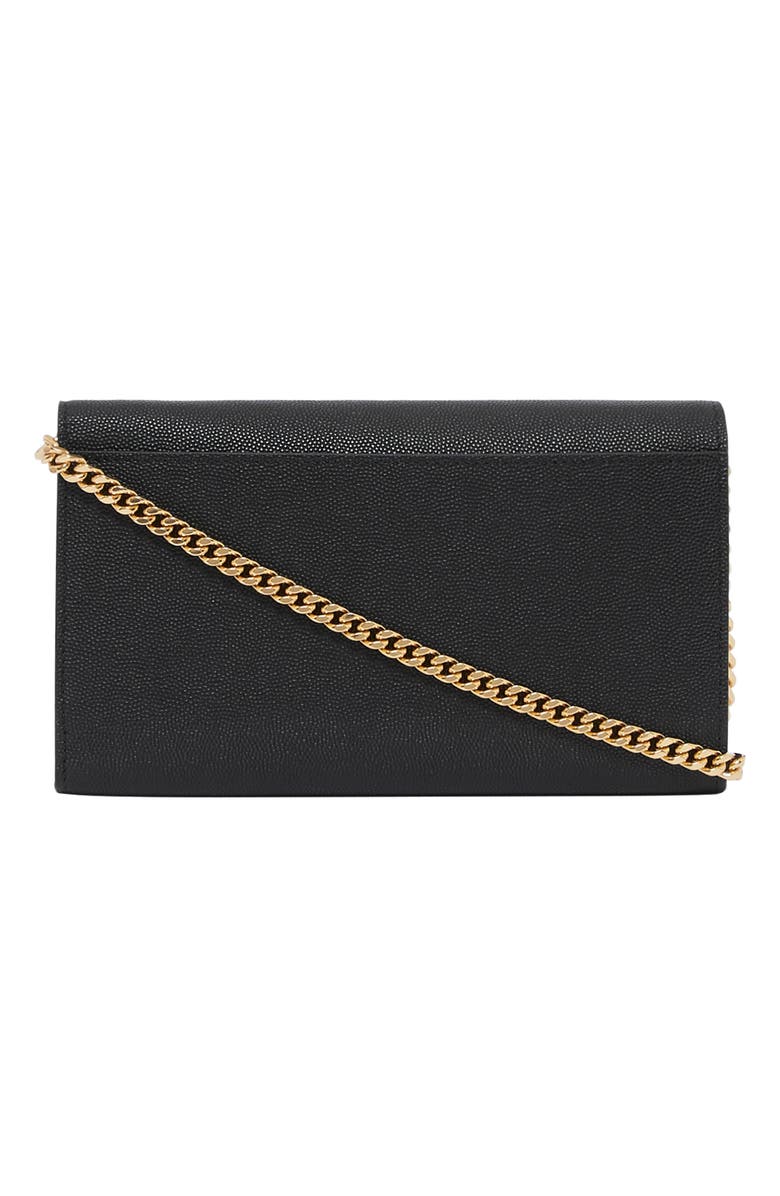 Burberry Monogram Motif Leather Wallet with Detachable Strap, Alternate, color, 