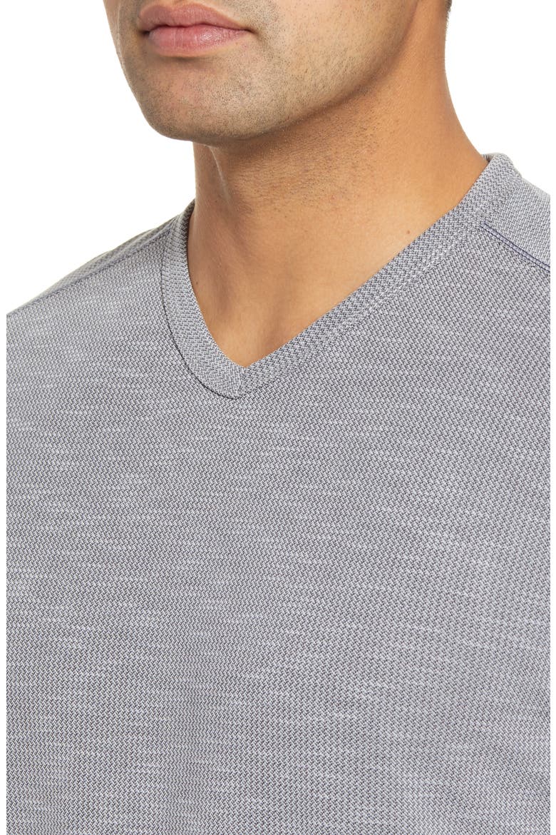 Tropicool Paradise V-Neck T-Shirt, Alternate, color, ASH GREY