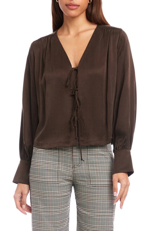 Kayla Tie Front Top