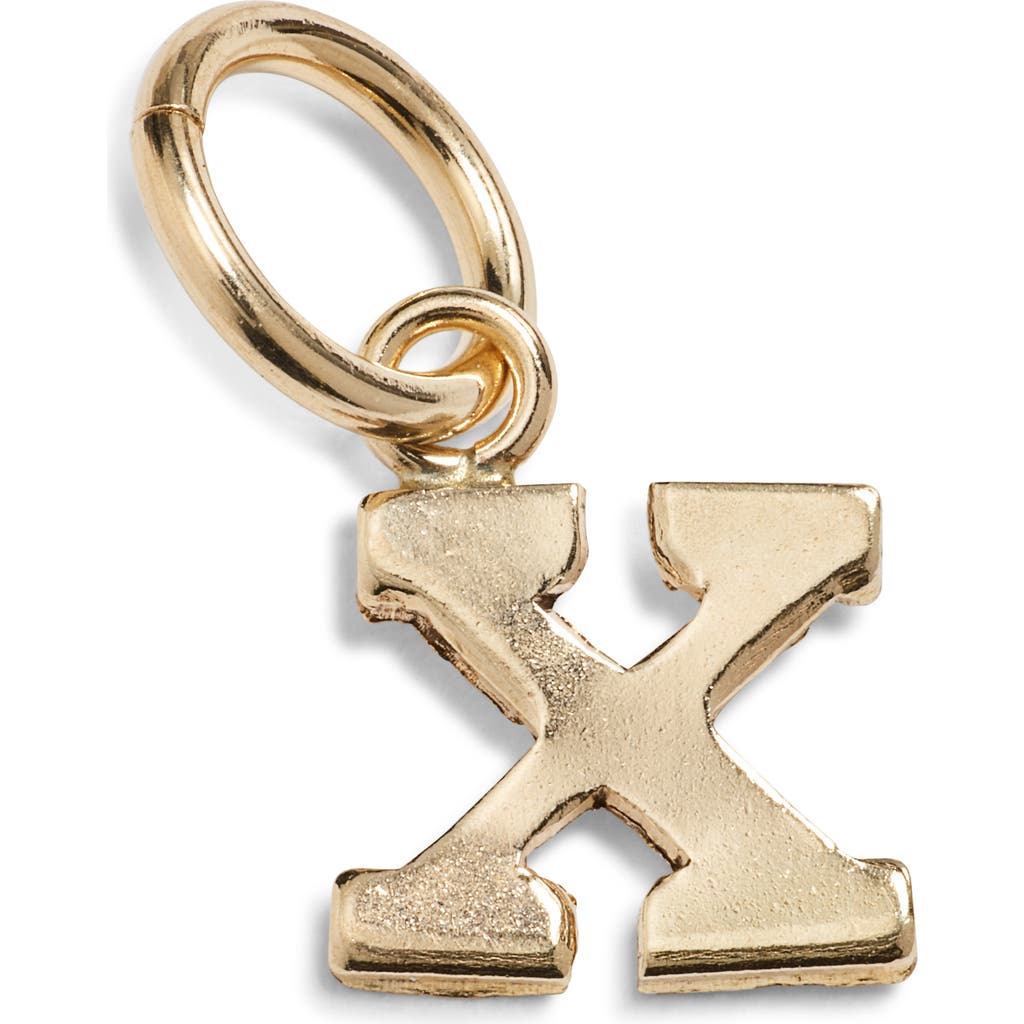 Nashelle Initial Charm In Gold Fill - X