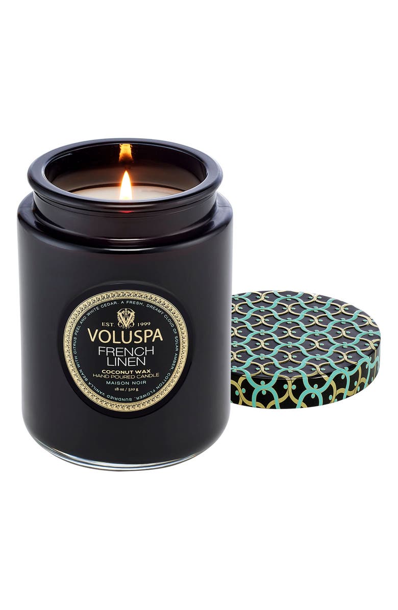 Voluspa French Linen Large Jar Candle, Alternate, color, 