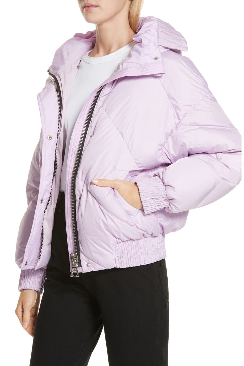 Dunlope Hooded Down Puffer Coat, Alternate, color, MAURI CRISTAL