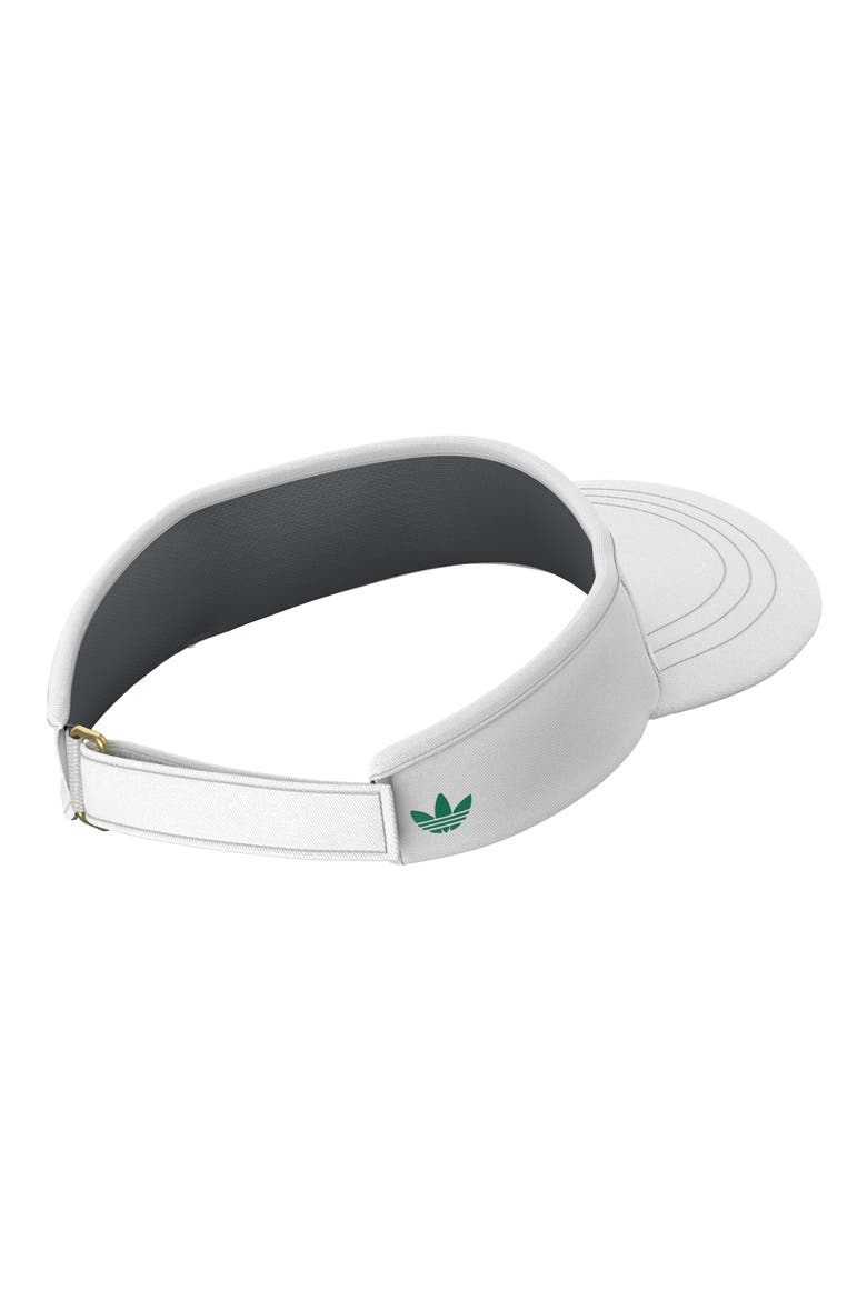 Signature Logo Visor, Alternate, color, WHITE/ BOLD GREEN