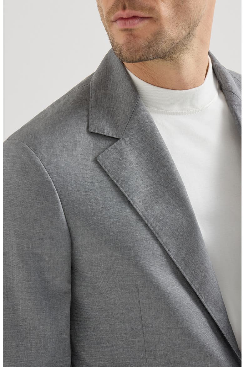 Hopsack blazer, Alternate, color, Grey
