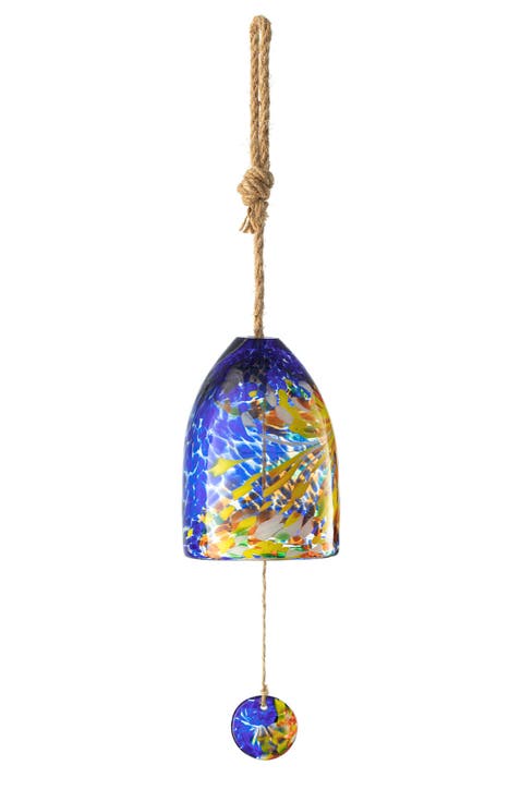 26"H Glass Twist Glaze Windchime