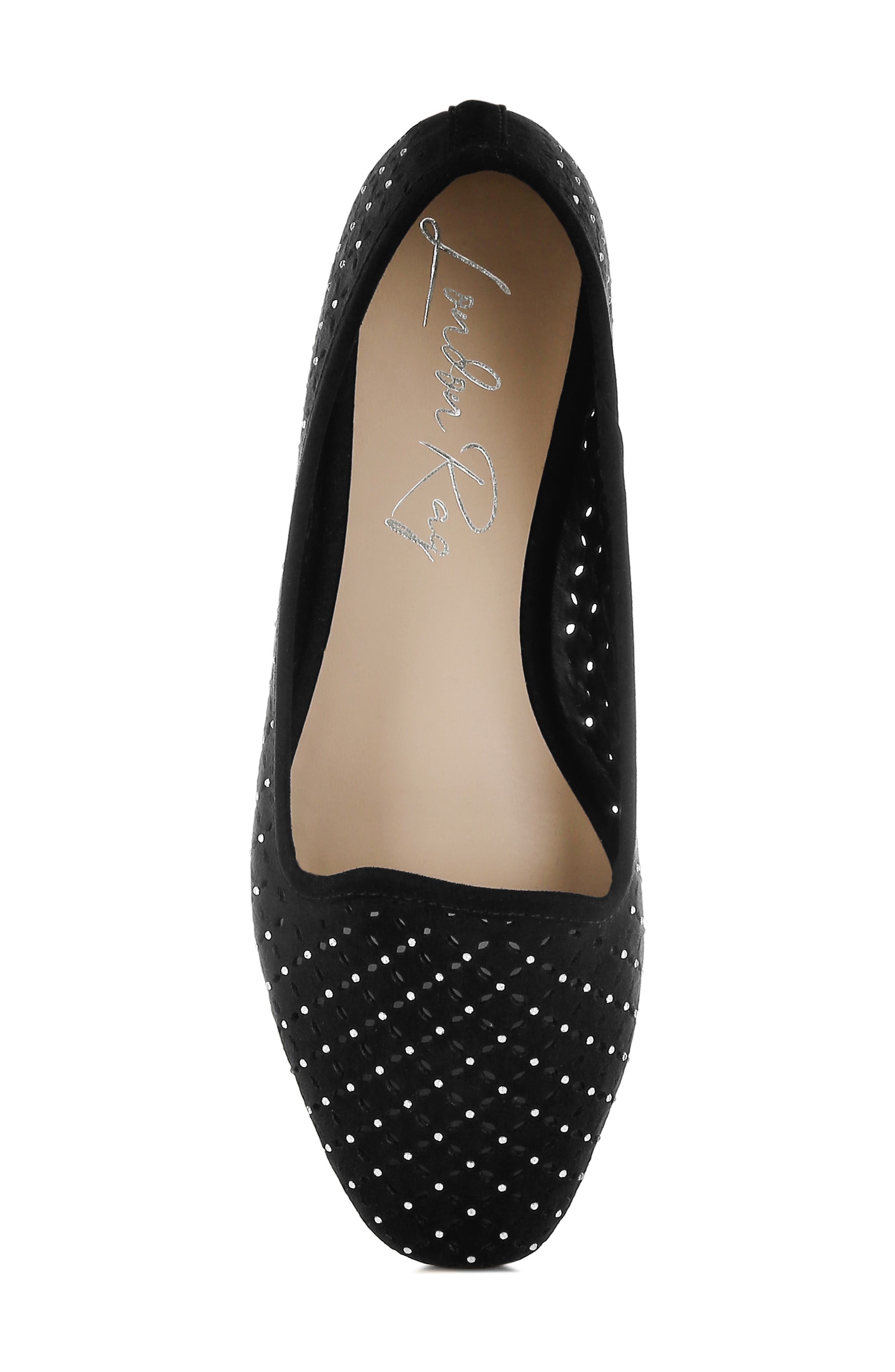 LONDON RAG Kyrie Flat, Alternate, color, Black