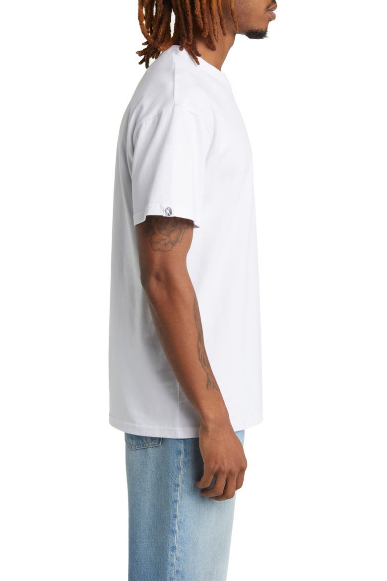 Helmet Logo T-Shirt, Alternate, color, WHITE