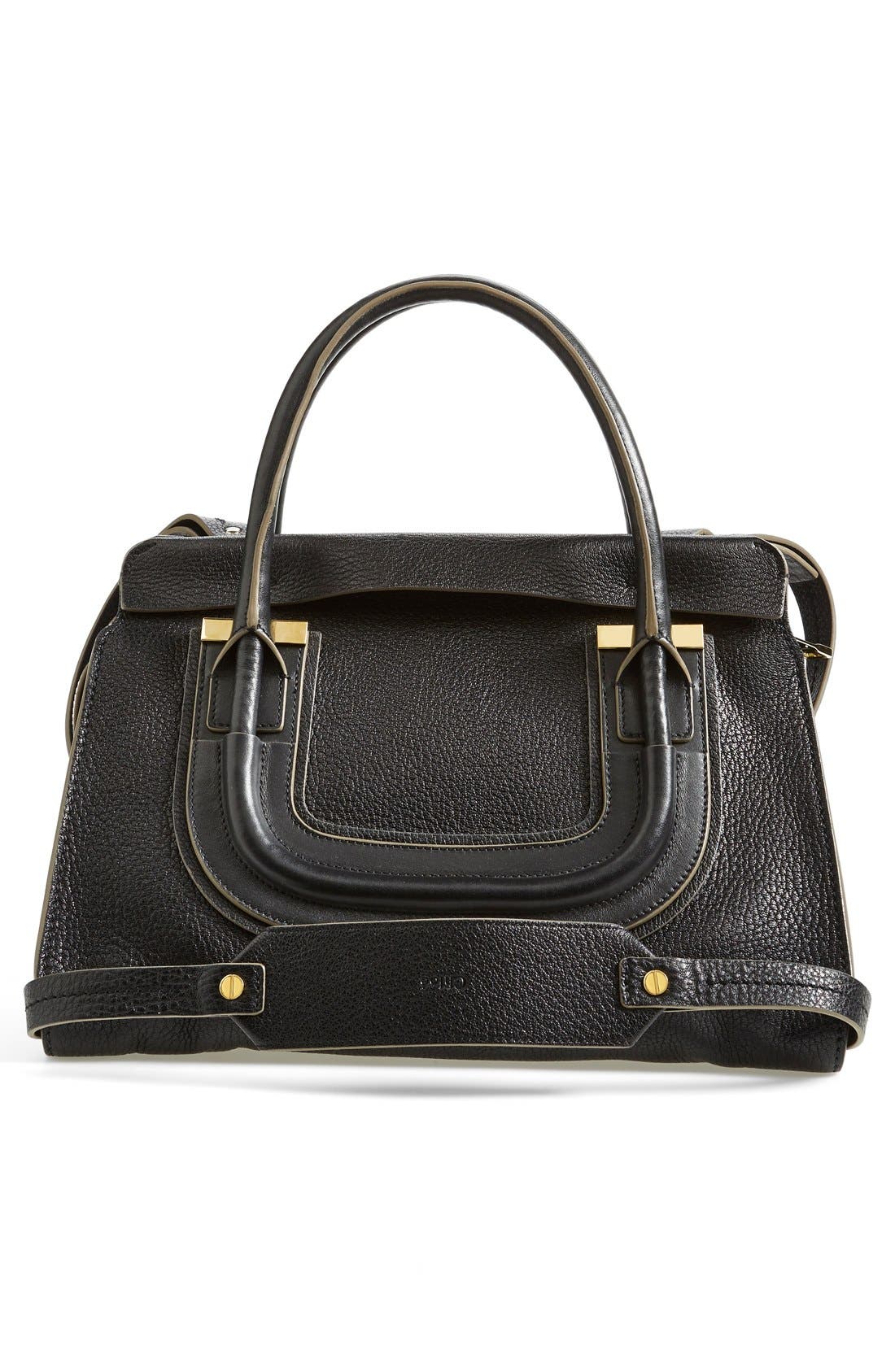 Chloé 'Everston - Medium' Calfskin Satchel, Alternate, color, 