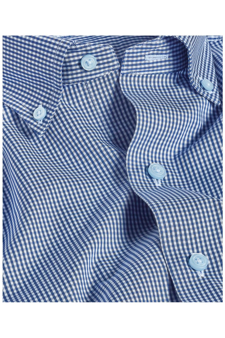 Twill Micro Check Sport Shirt, Alternate, color, NAVY/ SKY