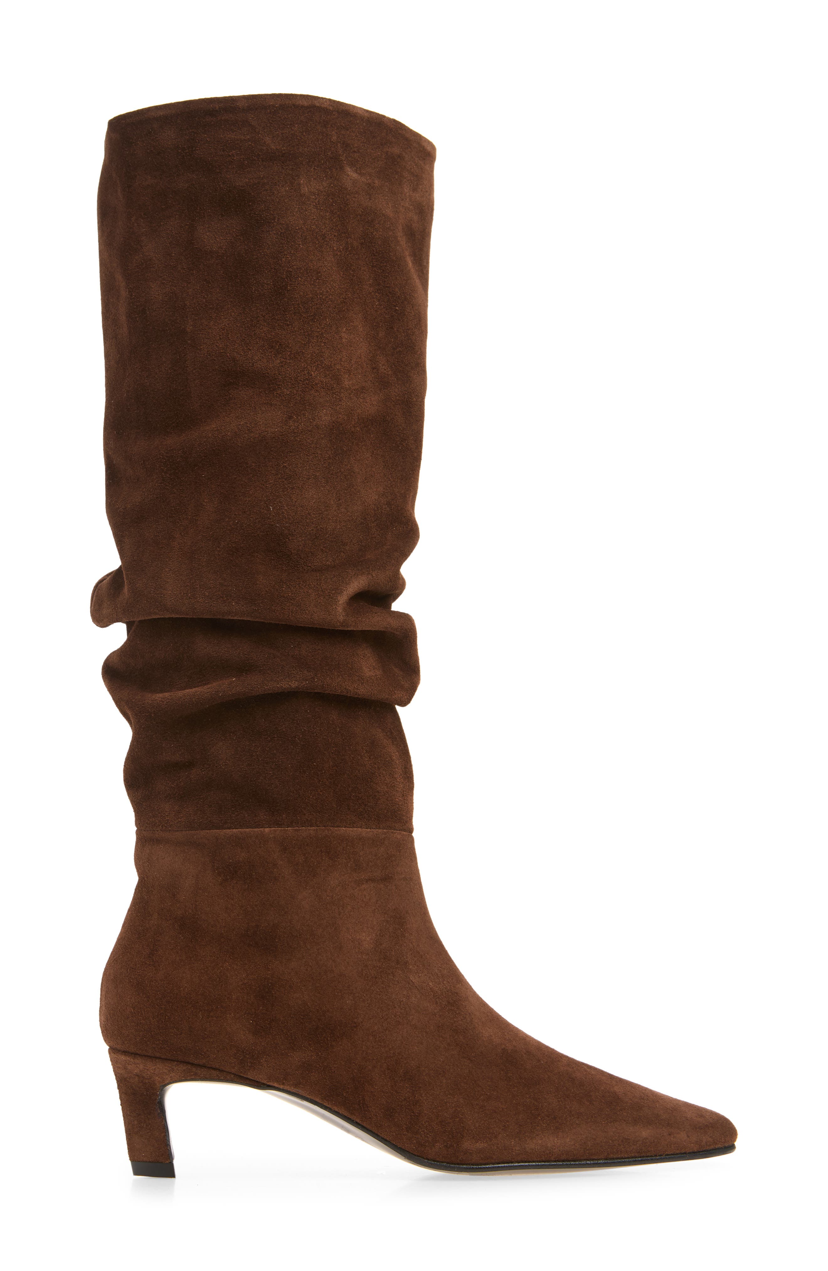 Kalila Slouchy Knee High Boot, Alternate, color, SUEDE BROWN