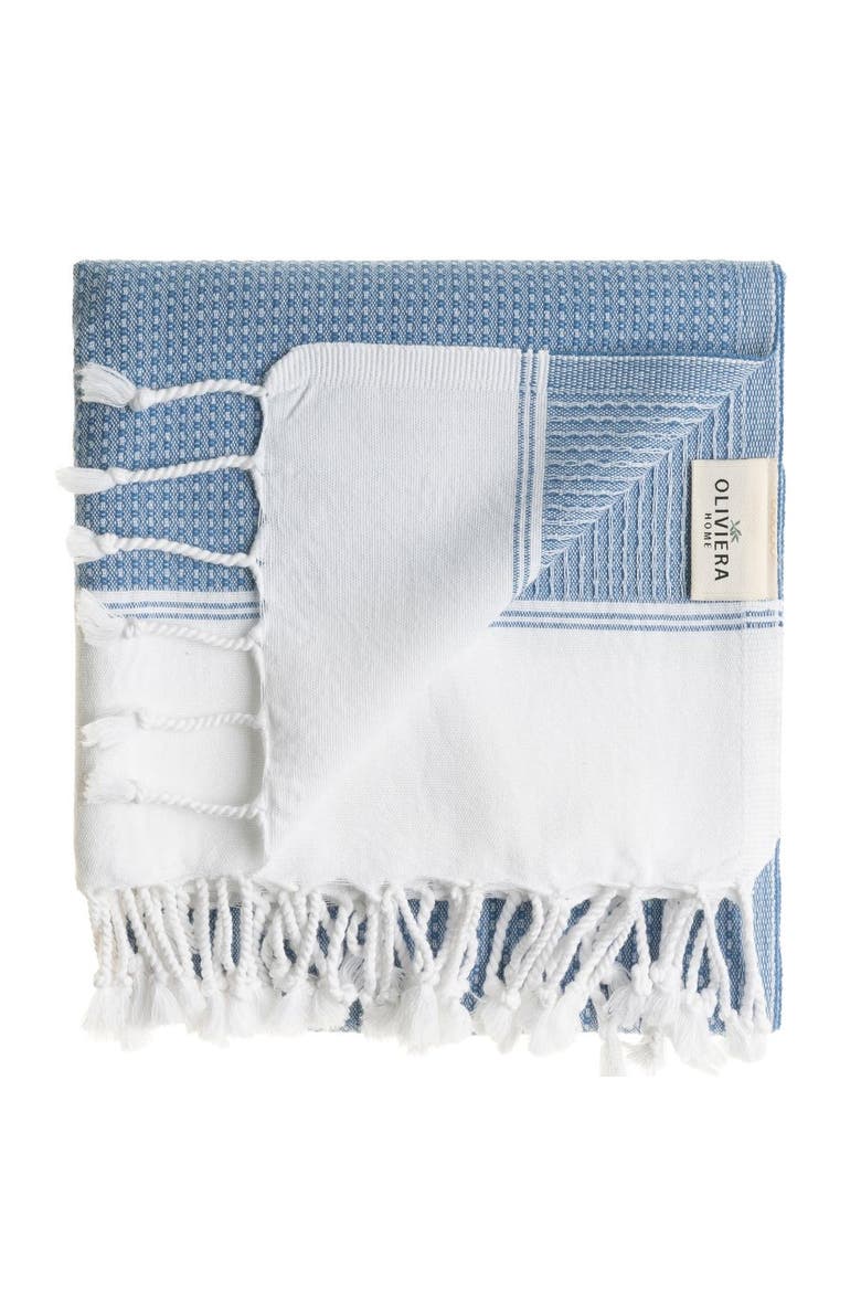 Pria Turkish Cotton Hand Towel Bundle, Alternate, color, Denim Blue