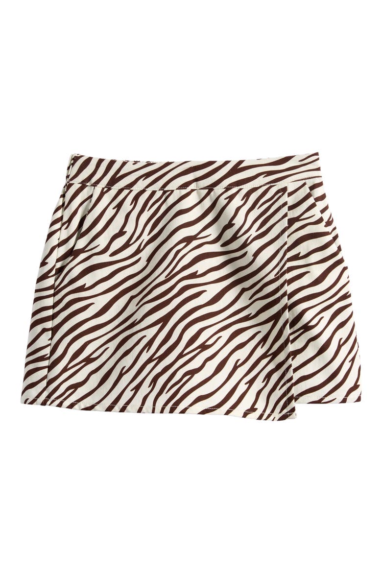 Kids' Zebra Print Skort, Main, color, ZEBRA PRINT