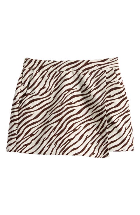 Kids' Zebra Print Skort