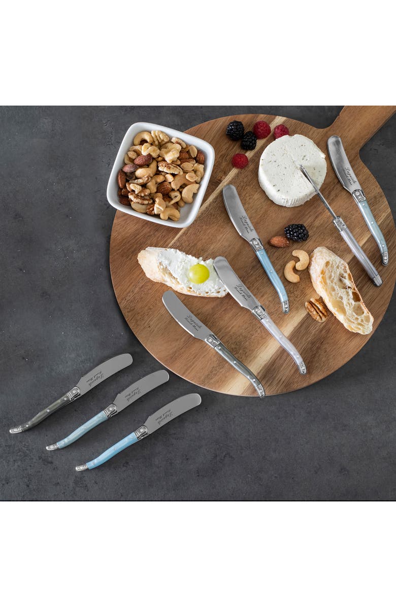 FRENCH HOME Laguiole 8-Piece Cheese Flatware Set, Alternate, color,