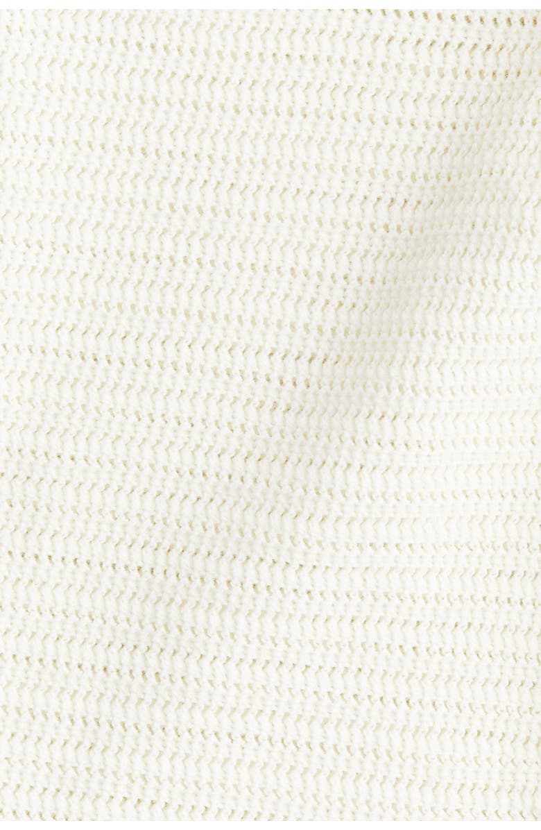 H&M Flared Cotton-knit Leggings, Alternate, color, White