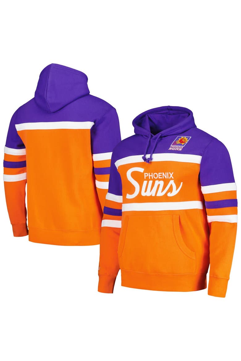 Men's Mitchell & Ness Orange/Purple Phoenix Suns Head Coach Pullover Hoodie, Main, color, Orange