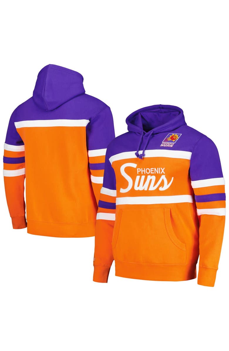 Mitchell & Ness Men's Mitchell & Ness Orange/Purple Phoenix Suns Head Coach Pullover Hoodie, Main, color, Orange