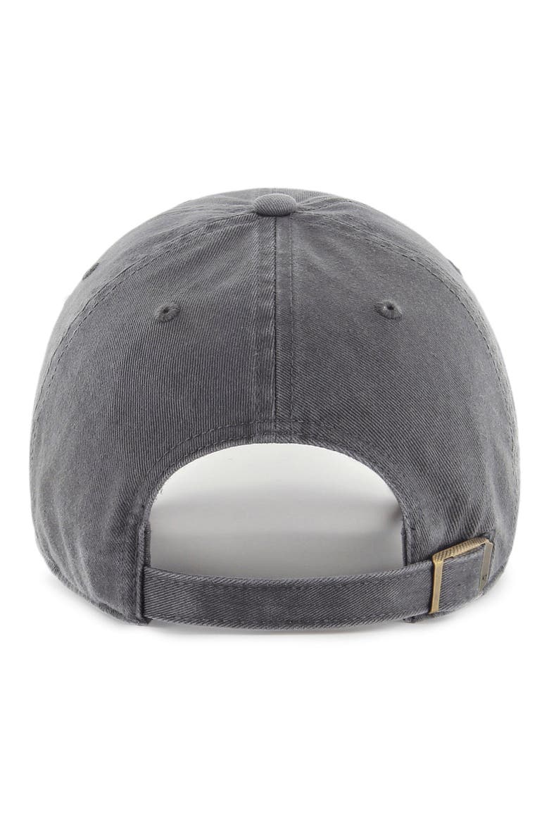 Clean Up LA Dodgers Baseball Cap, Alternate, color, CHARCOAL
