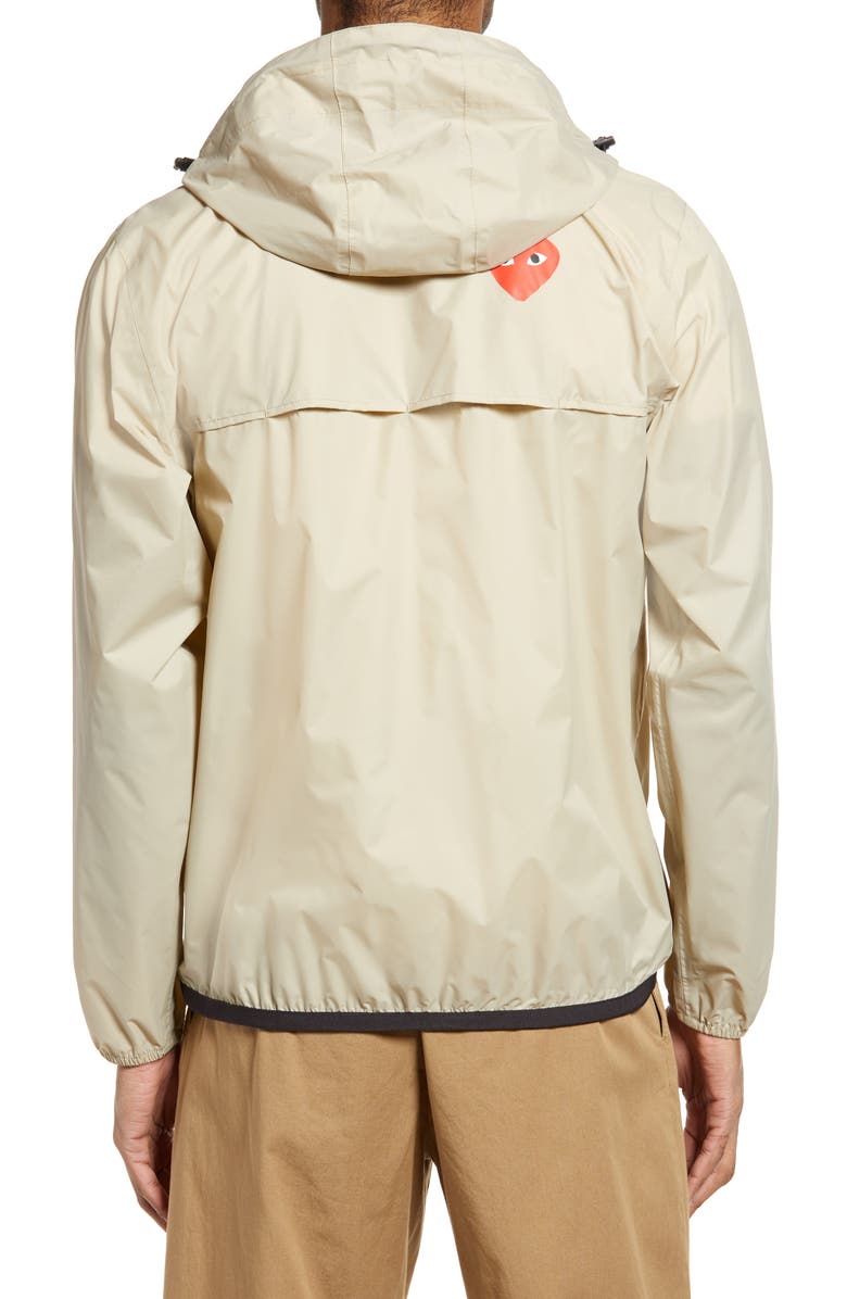 Comme des Garçons PLAY K-Way Hooded Pullover, Alternate, color,