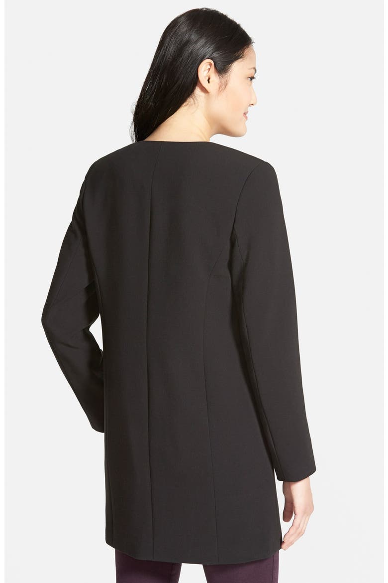 Open Front V-Neck Topper, Alternate, color, BLACK