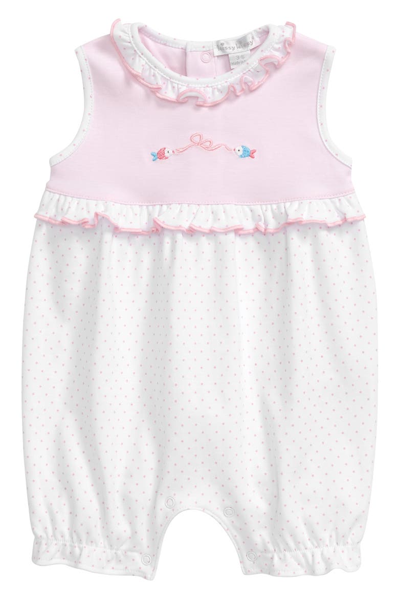 Mermaid Glamour Bubble Romper, Main, color, PINK