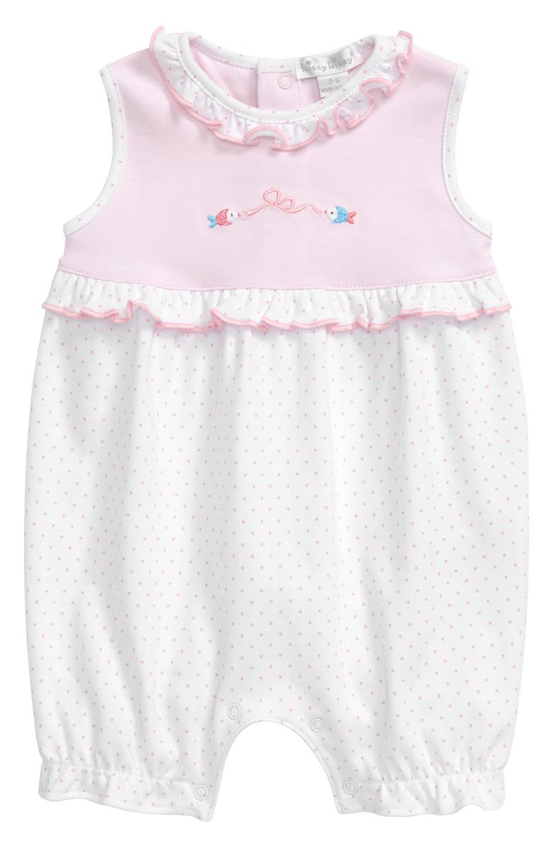 Kissy Kissy Mermaid Glamour Bubble Romper, Main, color, 