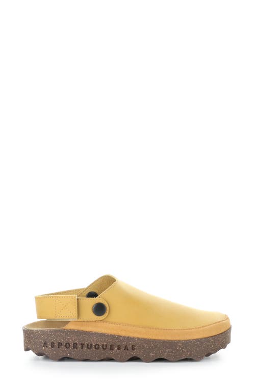 Fly London Chuck Platform Slingback Clog In Yellow