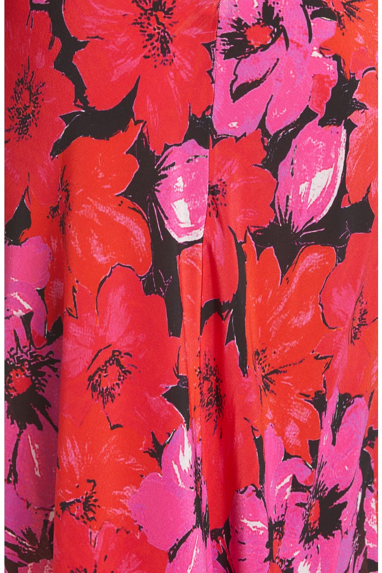 Dani Floral Print Silk Maxi Dress, Alternate, color, MYSTIC BLOOM PINK