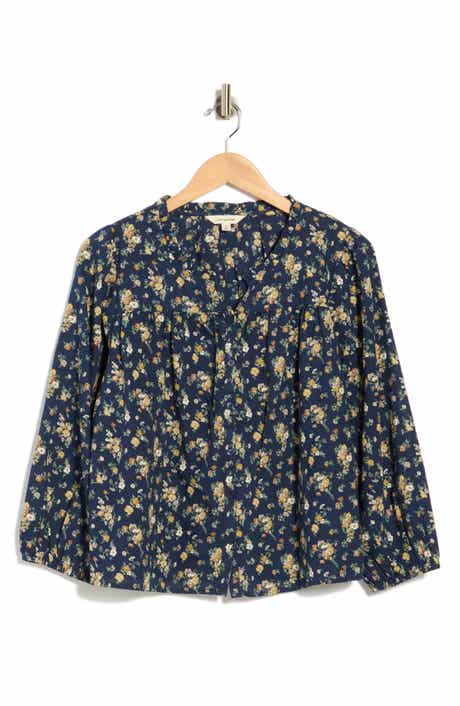 Cotton & Linen Notch Neck Top