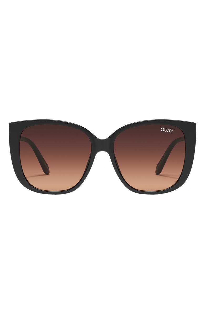 QUAY Ever After 58mm Gradient Square Sunglasses, Main, color,