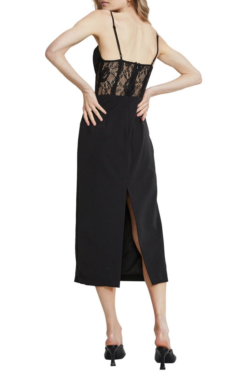 Bardot Margarita Lace Inset Dress, Alternate, color, 