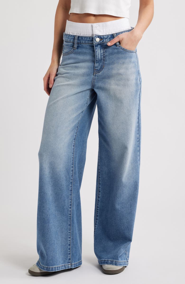 PTCL High Waist Wide Leg Jeans, Main, color, 