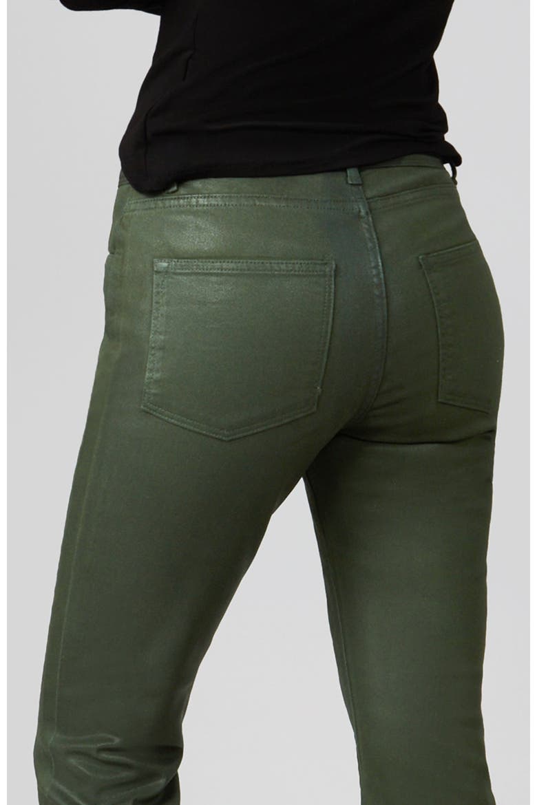 Billie High Rise Bootcut Jeans, Alternate, color, Coated Dark Olive