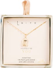 Leith Initial Pendant Necklace