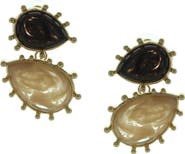 OLIVIA WELLES Laylana Pear Resin Drop Earrings