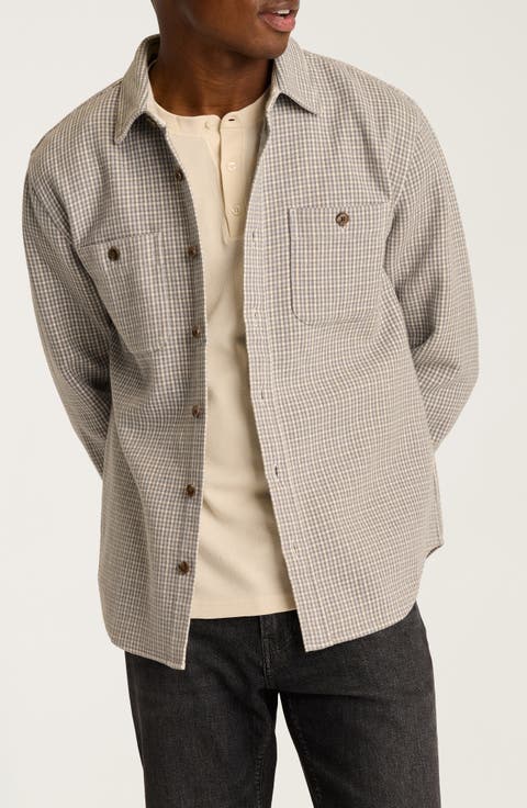 Gingham Double Cloth Overshirt